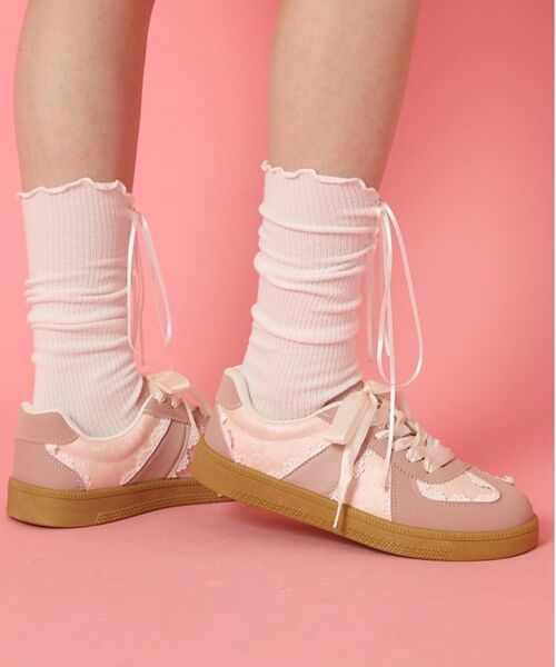 ESPERANZA / エスペランサ スニーカー | サテンリボンレース柄ガーリースニーカー | 詳細16