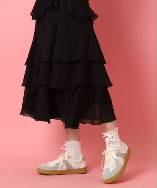 ESPERANZA / エスペランサ スニーカー | サテンリボンレース柄ガーリースニーカー | 詳細17