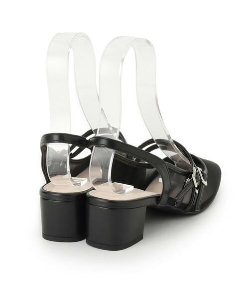 セール】 ダブルベルトメッシュパンプス （パンプス