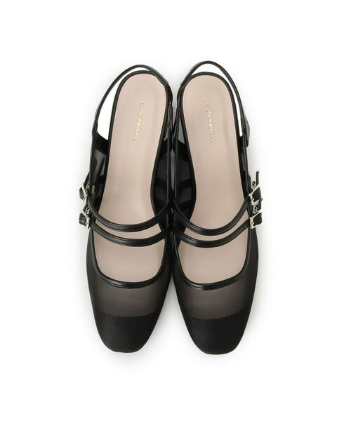 セール】 ダブルベルトメッシュパンプス （パンプス