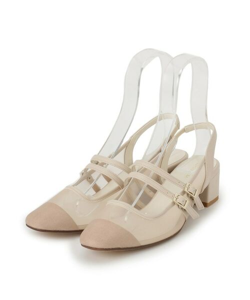 ESPERANZA/エスペランサ ダブルベルトメッシュパンプス ベージュ(052) LL(24.5cm-25.0cm) ESPERANZA/エスペランサ ダブルベルトメッシュパンプス ベージュ(052) LL(24.5cm-25.0cm)
