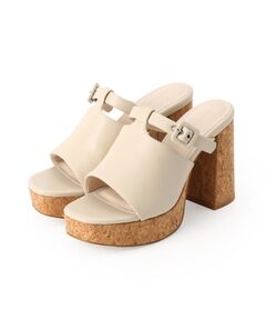 ESPERANZA / エスペランサ サンダル | ミニバックルコルクヒールミュール