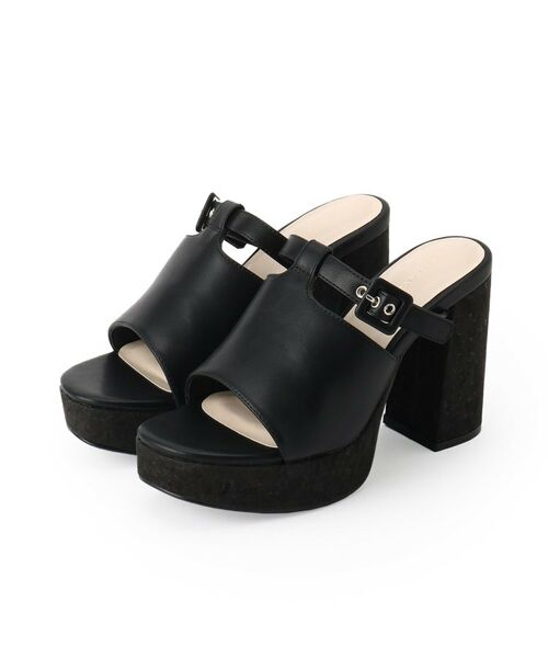 ESPERANZA/エスペランサ ミニバックルミュール ブラック(019) S(22.0cm-22.5cm) ESPERANZA/エスペランサ ミニバックルミュール ブラック(019) S(22.0cm-22.5cm)