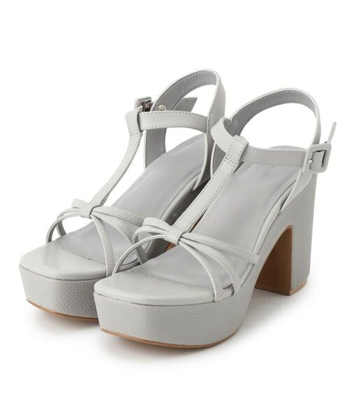 ESPERANZA/エスペランサ Tストラップミニバックルサンダル グレー(012) LL(24.5cm-25.0cm) ESPERANZA/エスペランサ Tストラップミニバックルサンダル グレー(012) LL(24.5cm-25.0cm)