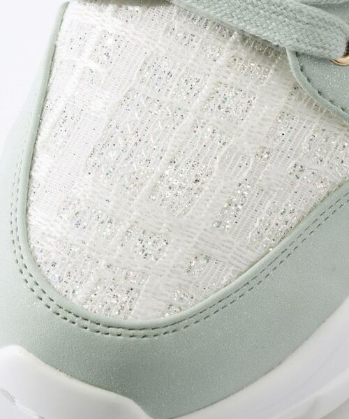 ESPERANZA / エスペランサ スニーカー | ツイード風フラワーベルト厚底スニーカー | 詳細15