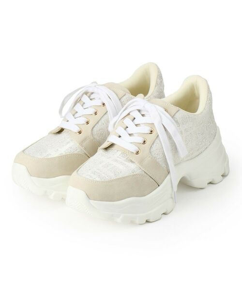 ESPERANZA / エスペランサ スニーカー | ツイード風フラワーベルト厚底スニーカー | 詳細9