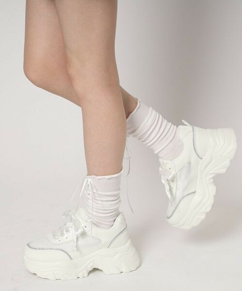 ESPERANZA / エスペランサ スニーカー | 厚底パール調付きレーススニーカー | 詳細14