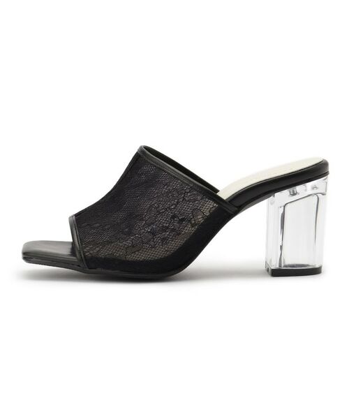 ESPERANZA / エスペランサ サンダル | チュールメッシュクリアヒールミュール | 詳細2