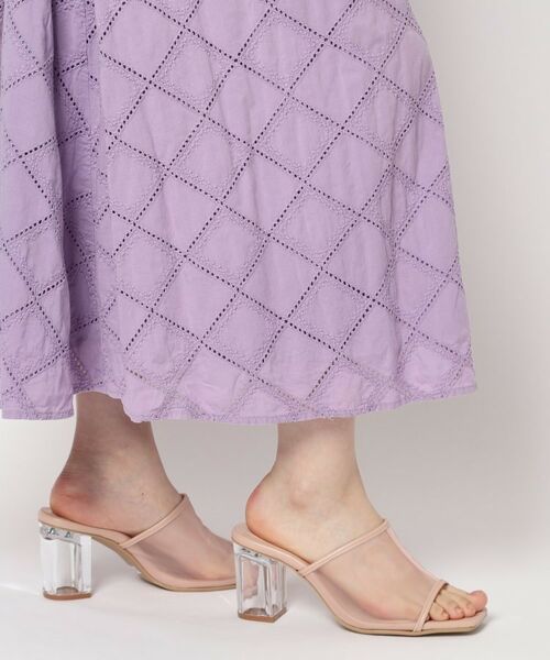 ESPERANZA / エスペランサ サンダル | チュールメッシュクリアヒールミュール | 詳細20