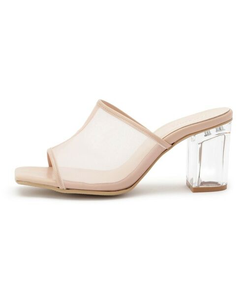 ESPERANZA / エスペランサ サンダル | チュールメッシュクリアヒールミュール | 詳細4