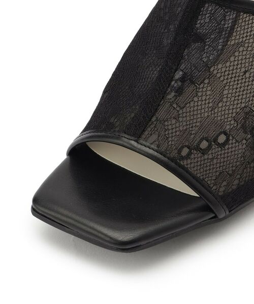 ESPERANZA / エスペランサ サンダル | チュールメッシュクリアヒールミュール | 詳細8