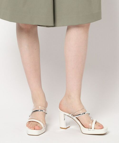 ESPERANZA / エスペランサ サンダル | クリア×メタリックラインコンビヒールサンダル | 詳細15