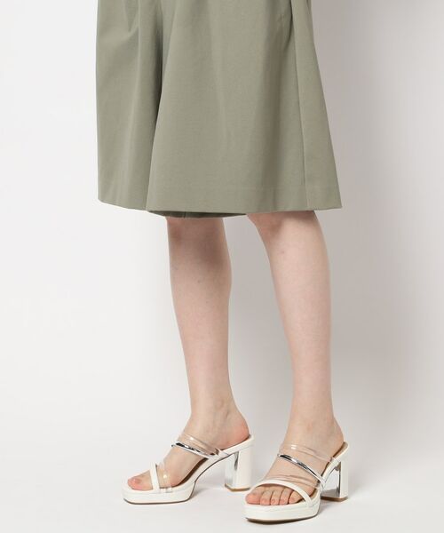 ESPERANZA / エスペランサ サンダル | クリア×メタリックラインコンビヒールサンダル | 詳細17