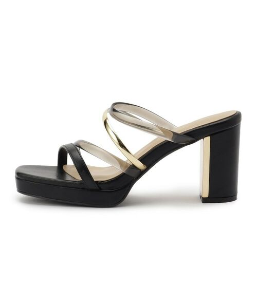 ESPERANZA / エスペランサ サンダル | クリア×メタリックラインコンビヒールサンダル | 詳細2