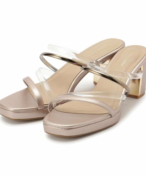 ESPERANZA / エスペランサ サンダル | クリア×メタリックラインコンビヒールサンダル | 詳細27
