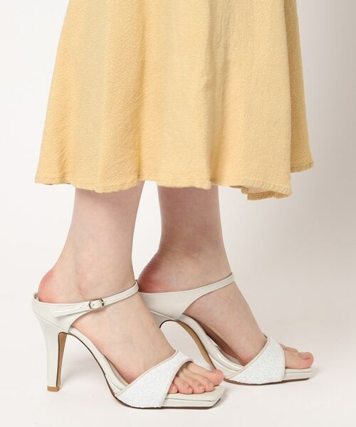 ESPERANZA / エスペランサ サンダル | スクエアトゥグリッターミュール | 詳細11