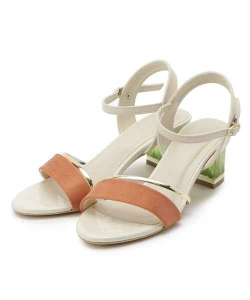ESPERANZA/エスペランサ カラーヒールサンダル ピンク(072) M(23.0cm-23.5cm) ESPERANZA/エスペランサ カラーヒールサンダル ピンク(072) M(23.0cm-23.5cm)