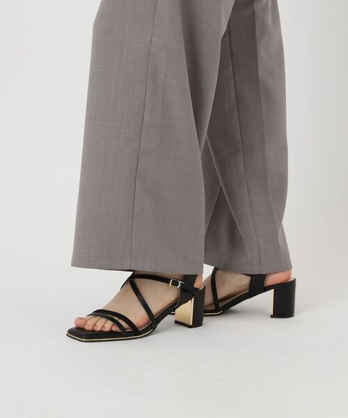 ESPERANZA / エスペランサ サンダル | プレートヒールクロスベルトサンダル | 詳細1