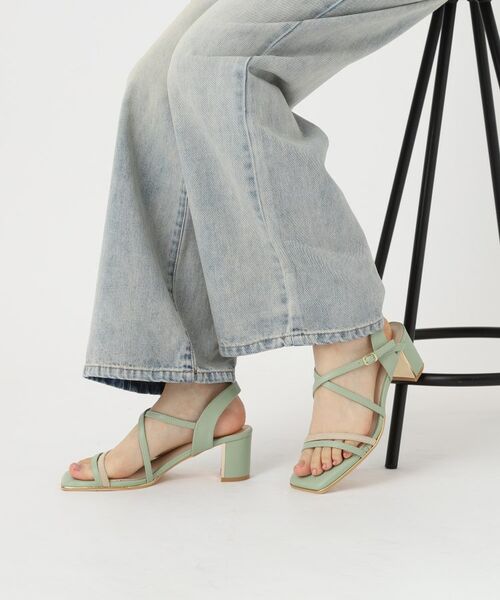 ESPERANZA / エスペランサ サンダル | プレートヒールクロスベルトサンダル | 詳細4