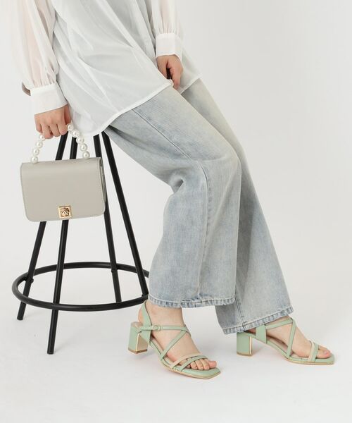 ESPERANZA / エスペランサ サンダル | プレートヒールクロスベルトサンダル | 詳細5