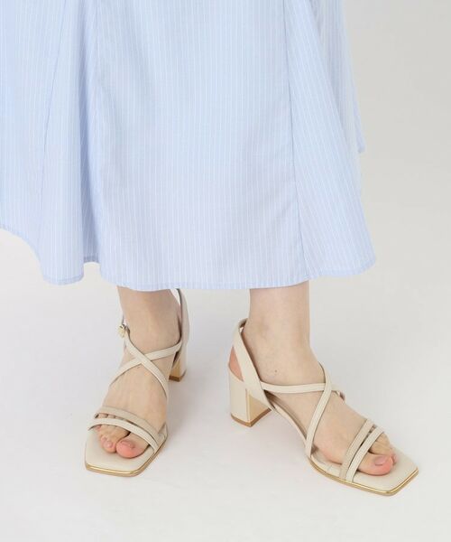 ESPERANZA / エスペランサ サンダル | プレートヒールクロスベルトサンダル | 詳細7