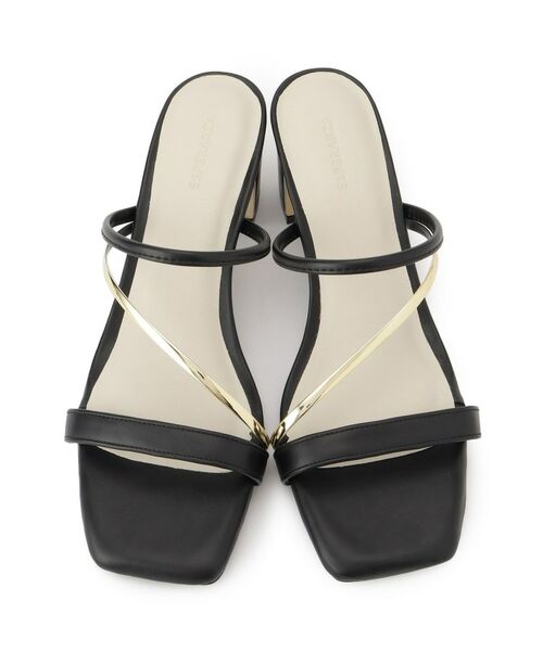 ESPERANZA / エスペランサ サンダル | ゴールドラインプレートヒールミュール | 詳細3