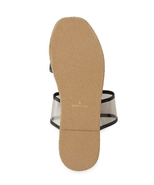 ESPERANZA / エスペランサ サンダル | グリッター×クリアベルト 厚底コルクサンダル | 詳細4