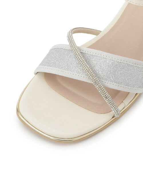 ESPERANZA / エスペランサ サンダル | ラメ×ラインストーンスクエアトゥサンダル | 詳細26