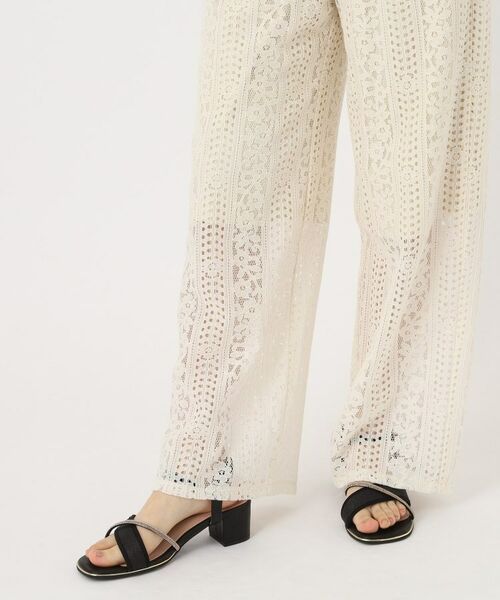 ESPERANZA / エスペランサ サンダル | ラメ×ラインストーンスクエアトゥサンダル | 詳細3