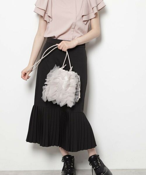 ESPERANZA / エスペランサ ショルダーバッグ | チュールフリル巾着ショルダーバッグ | 詳細11