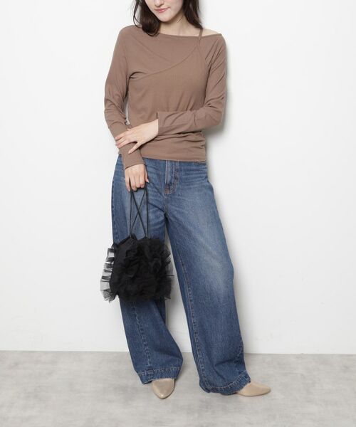 ESPERANZA / エスペランサ ショルダーバッグ | チュールフリル巾着ショルダーバッグ | 詳細14