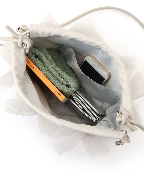 ESPERANZA / エスペランサ ショルダーバッグ | チュールフリル巾着ショルダーバッグ | 詳細7