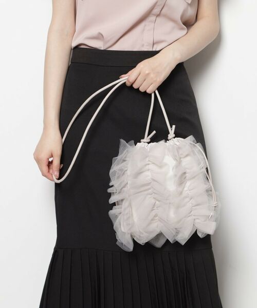 ESPERANZA / エスペランサ ショルダーバッグ | チュールフリル巾着ショルダーバッグ | 詳細9