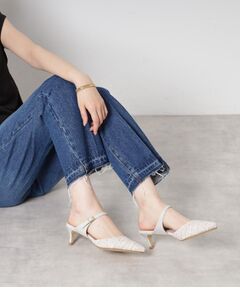 ESPERANZA / エスペランサ サンダル | ポインテッドツイードミュール