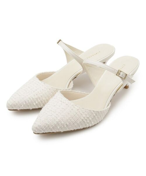 ESPERANZA / エスペランサ サンダル | ポインテッドツイードミュール | 詳細1