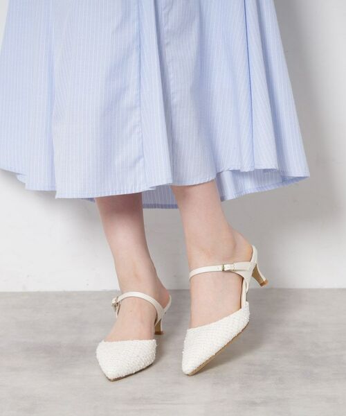 ESPERANZA / エスペランサ サンダル | ポインテッドツイードミュール | 詳細11