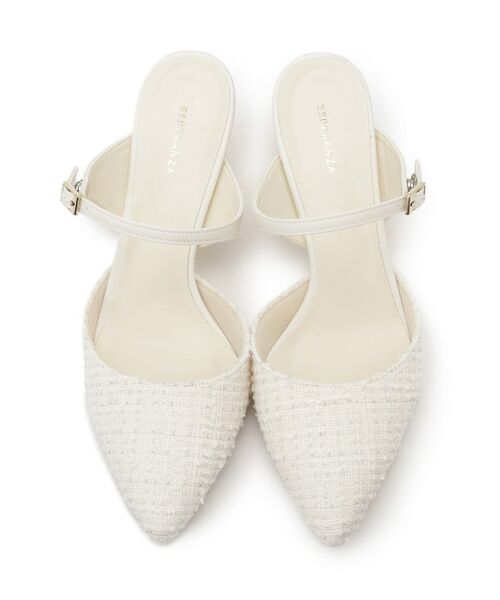 ESPERANZA / エスペランサ サンダル | ポインテッドツイードミュール | 詳細2