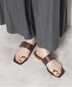 ESPERANZA / エスペランサ サンダル | ゴールドリングトングフラットサンダル
