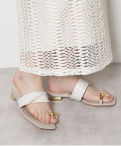 ESPERANZA / エスペランサ サンダル | ゴールドリングトングフラットサンダル