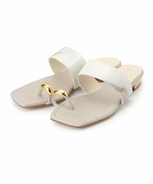 ESPERANZA / エスペランサ サンダル | ゴールドリングトングフラットサンダル | 詳細12