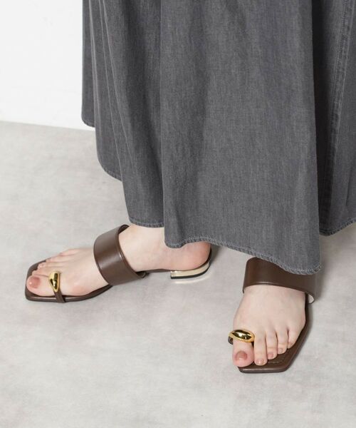 ESPERANZA / エスペランサ サンダル | ゴールドリングトングフラットサンダル | 詳細18