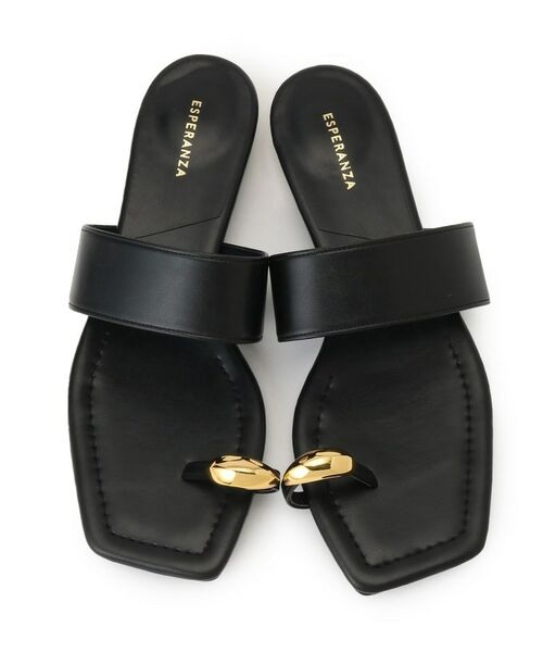 ESPERANZA / エスペランサ サンダル | ゴールドリングトングフラットサンダル | 詳細3