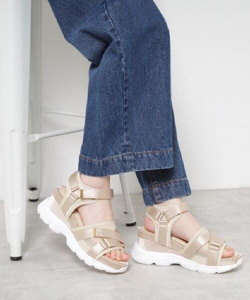 ESPERANZA / エスペランサ サンダル | チュールベルトスポサン(ベージュ(352))