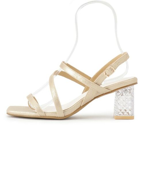 ESPERANZA / エスペランサ サンダル | キルティングクリアヒールサンダル | 詳細13