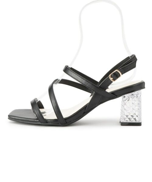 ESPERANZA / エスペランサ サンダル | キルティングクリアヒールサンダル | 詳細14