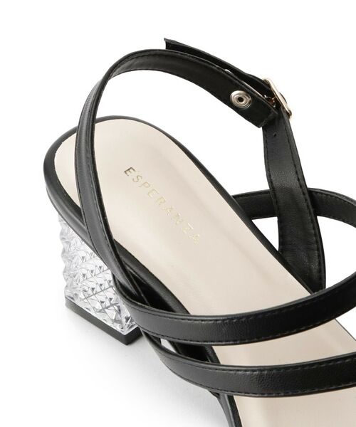 ESPERANZA / エスペランサ サンダル | キルティングクリアヒールサンダル | 詳細19
