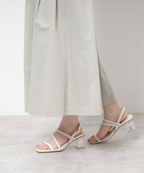 ESPERANZA / エスペランサ サンダル | キルティングクリアヒールサンダル | 詳細2