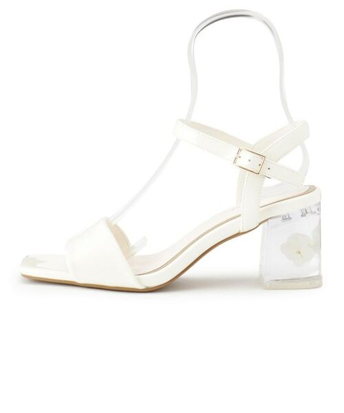 ESPERANZA / エスペランサ サンダル | フラワークリアヒールサンダル | 詳細13