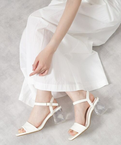 ESPERANZA / エスペランサ サンダル | フラワークリアヒールサンダル | 詳細16