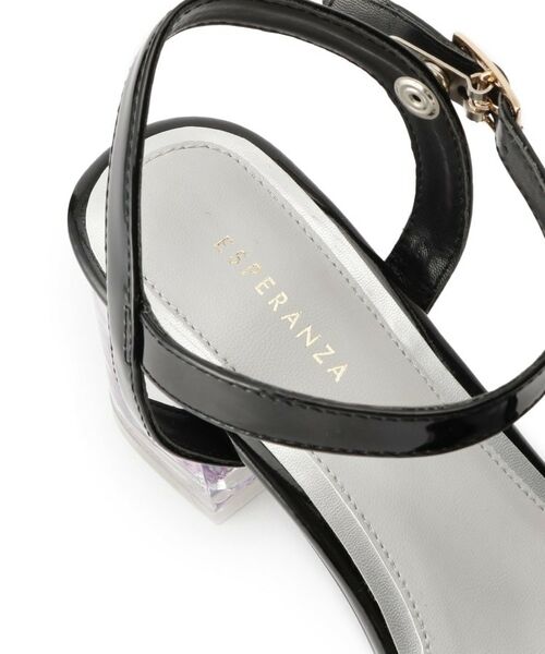 ESPERANZA / エスペランサ サンダル | フラワークリアヒールサンダル | 詳細7